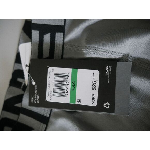 Under Armour YOUTH HeatGear Armour Shorts Steel/Black LARGE - Picture 6 of 6